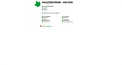Desktop Screenshot of holzzentrum-holten.de