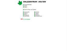 Tablet Screenshot of holzzentrum-holten.de